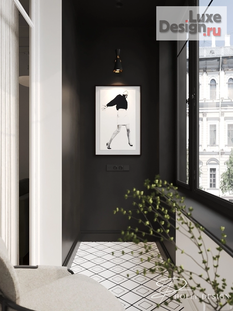 Дизайн интерьера однокомнатной квартиры "ЖК Мир" (фото 12)