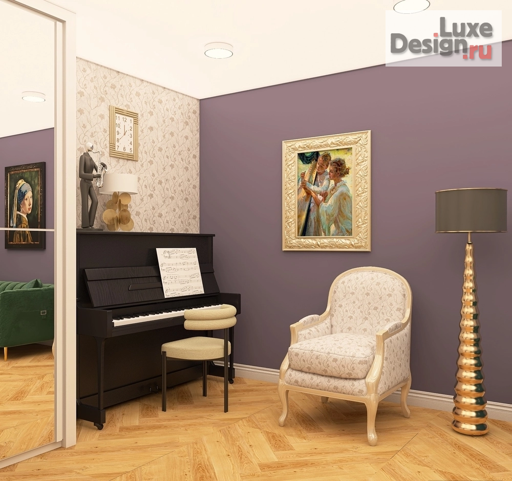 Дизайн интерьера трехкомнатной квартиры "Трех-комнатная квартира для семьи с двумя детьми" (фото 1)