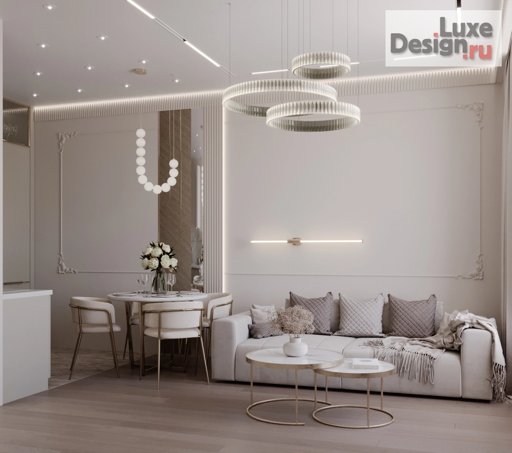 Дизайн интерьера гостиной "Квартира в Санкт-Петербурге на Петровском острове" (фото 4)