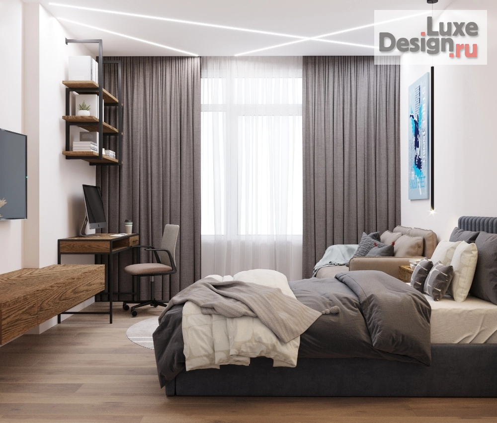 Дизайн интерьера трехкомнатной квартиры "Дизайн квартиры ЖК Болконский" (фото 16)