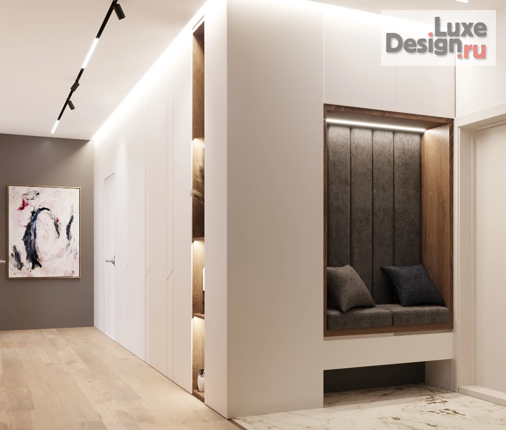 Дизайн интерьера трехкомнатной квартиры "Дизайн квартиры ЖК Болконский" (фото 2)