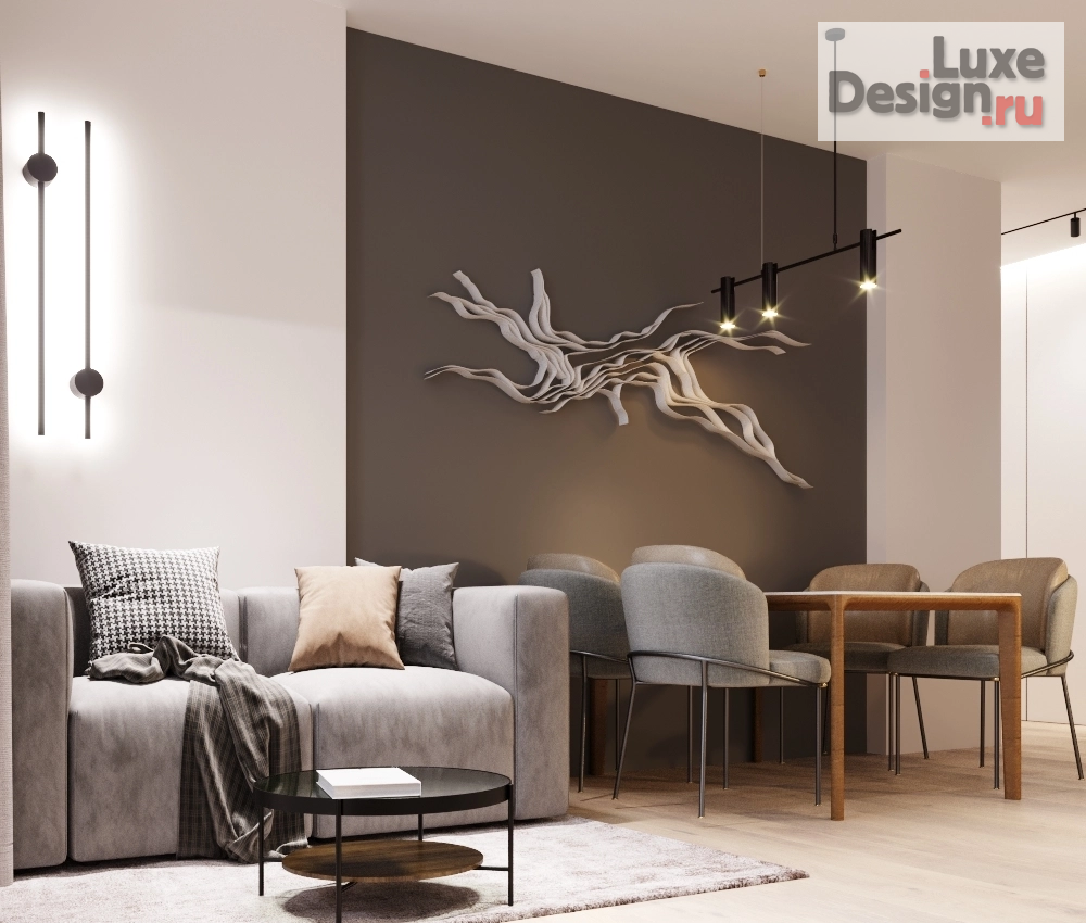 Дизайн интерьера трехкомнатной квартиры "Дизайн квартиры ЖК Болконский" (фото 5)