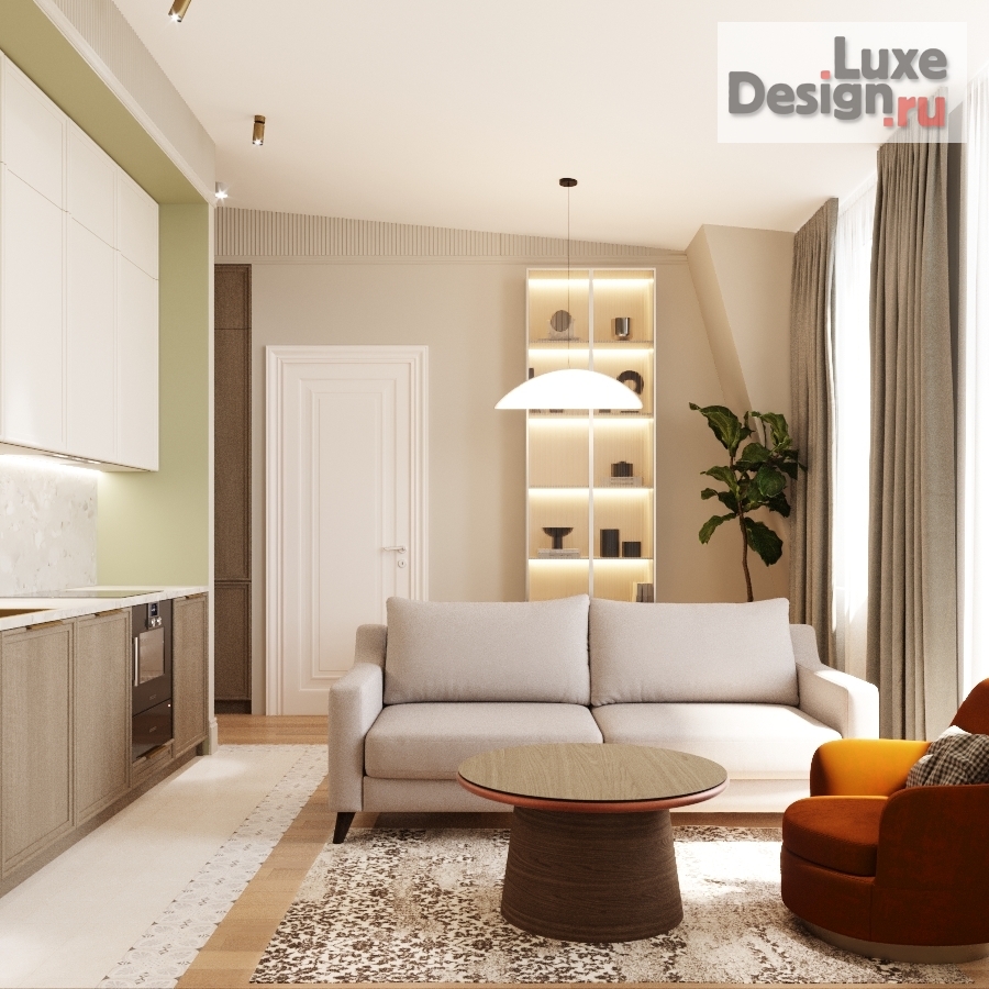 Дизайн интерьера квартиры "Дизайн квартиры, г. Санкт-Петербург" (фото 6)