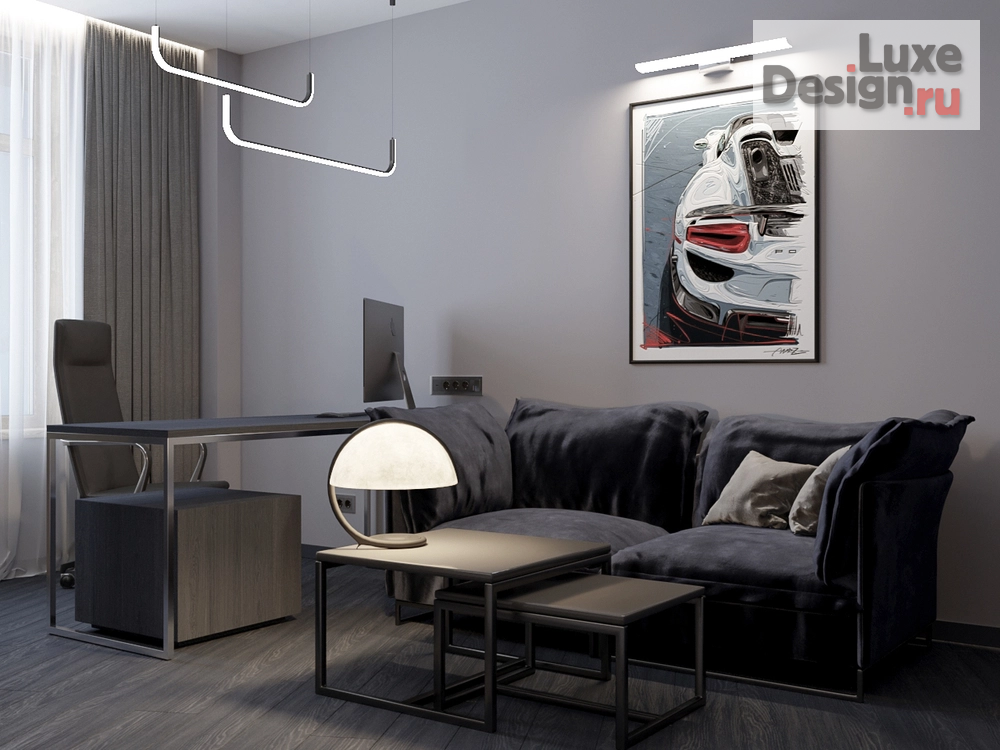 Дизайн интерьера трехкомнатной квартиры " "Формула Navy Blue " ЖК Royal Park  - СПБ " (фото 7)