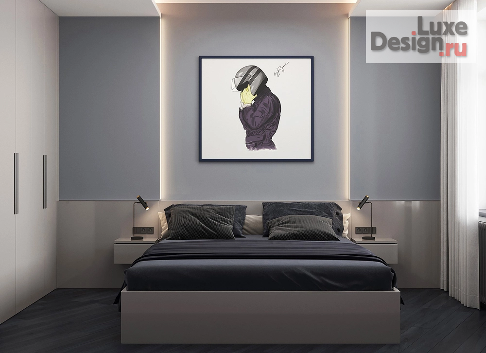 Дизайн интерьера трехкомнатной квартиры " "Формула Navy Blue " ЖК Royal Park  - СПБ " (фото 1)