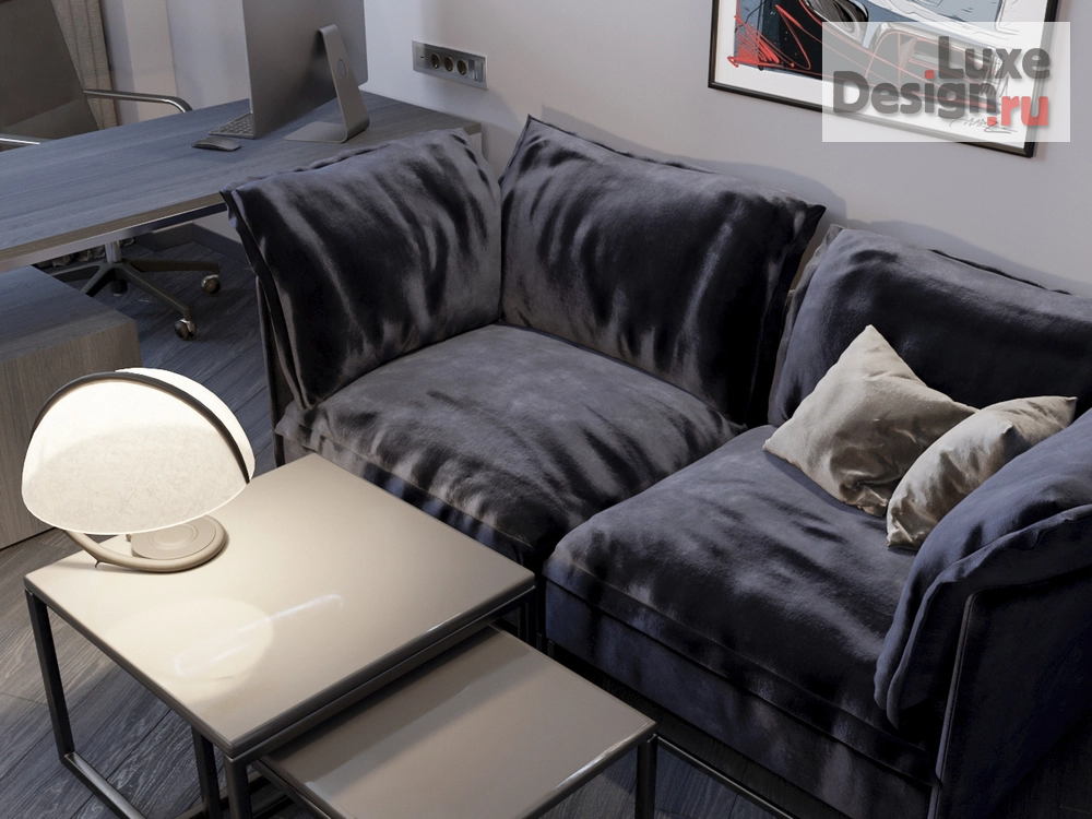 Дизайн интерьера трехкомнатной квартиры " "Формула Navy Blue " ЖК Royal Park  - СПБ " (фото 6)