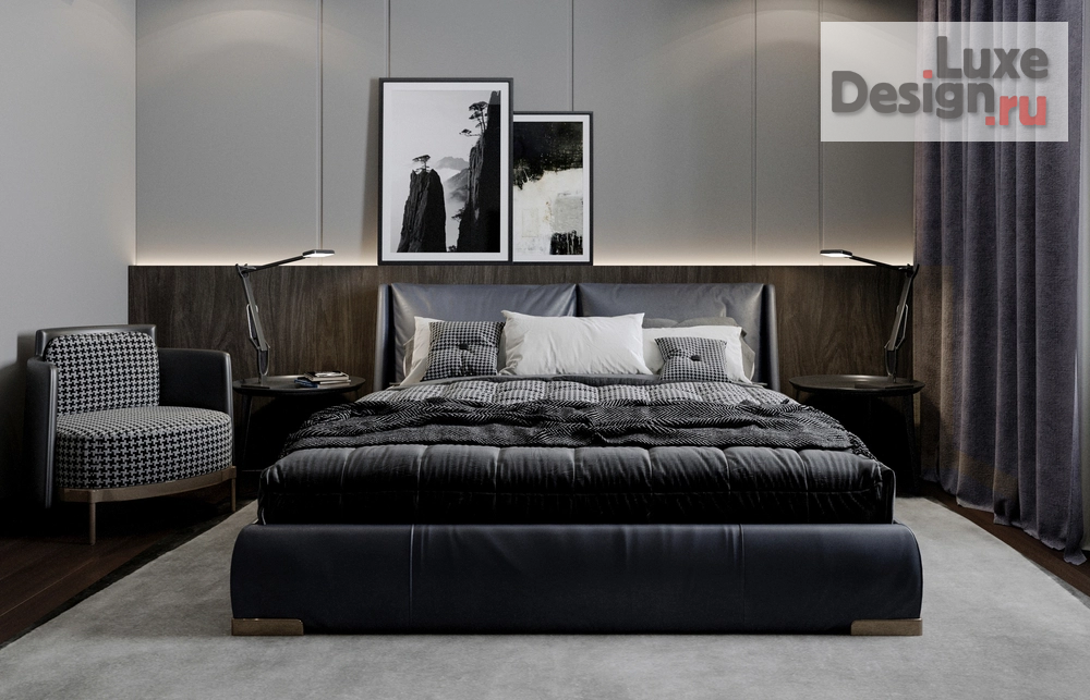 Дизайн интерьера трехкомнатной квартиры " "Темная материя" ЖК THE ONE  - СПБ " (фото 4)