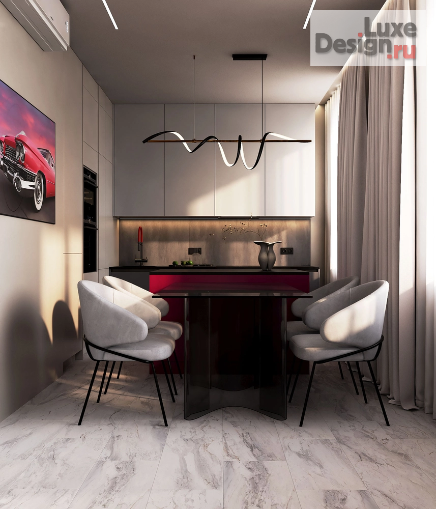 Дизайн интерьера двухкомнатной квартиры ""Pink Dream"  ЖК Golden City- СПБ" (фото 3)