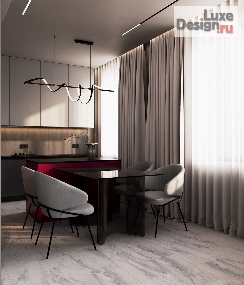 Дизайн интерьера двухкомнатной квартиры ""Pink Dream"  ЖК Golden City- СПБ" (фото 4)