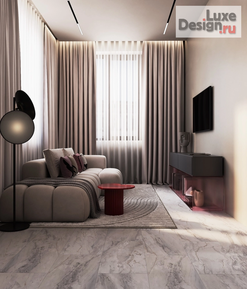 Дизайн интерьера двухкомнатной квартиры ""Pink Dream"  ЖК Golden City- СПБ" (фото 6)