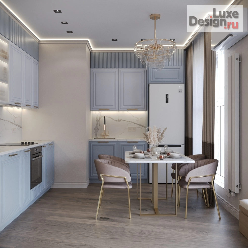 Дизайн интерьера трехкомнатной квартиры "Квартира 72 кв.м. ЖК Первый квартал" (фото 13)