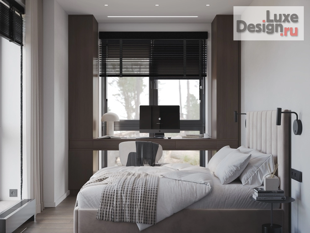 Дизайн интерьера двухкомнатной квартиры "Квартира 56 м², ЖК Шкиперский (Санкт-Петербург)" (фото 11)