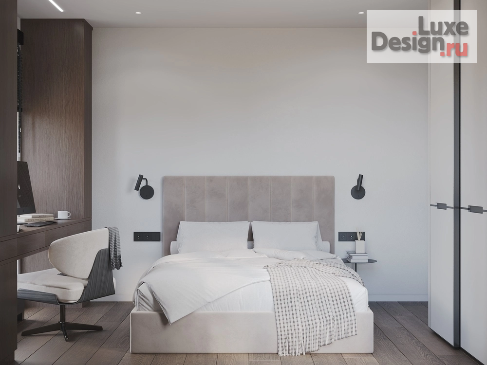 Дизайн интерьера двухкомнатной квартиры "Квартира 56 м², ЖК Шкиперский (Санкт-Петербург)" (фото 10)