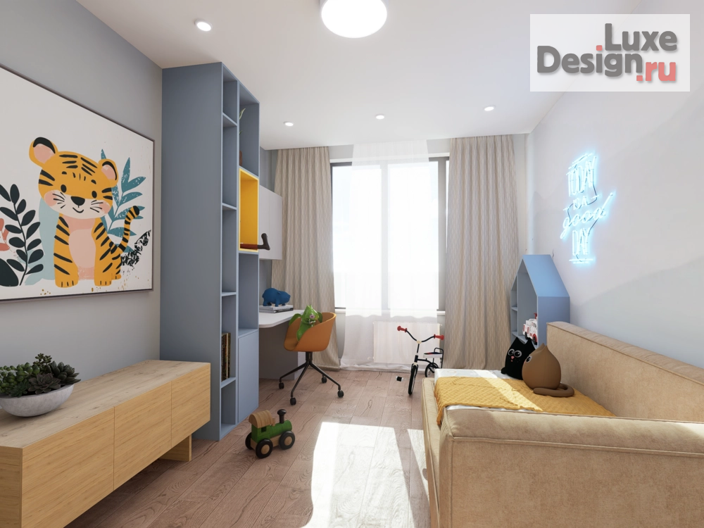 Дизайн интерьера четырехкомнатной квартиры "квартира для семьи из 5 человек и 2 кошек" (фото 17)