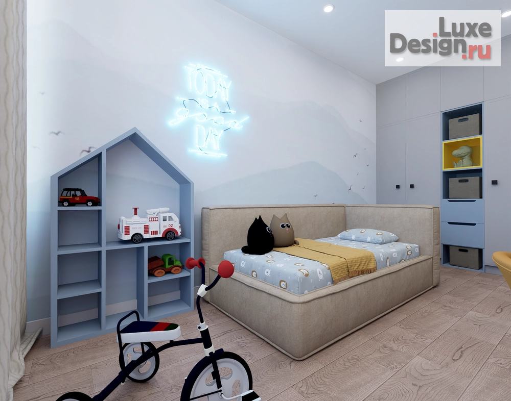 Дизайн интерьера четырехкомнатной квартиры "квартира для семьи из 5 человек и 2 кошек" (фото 11)