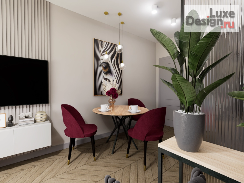 Дизайн интерьера трехкомнатной квартиры "портфолио" (фото 1)