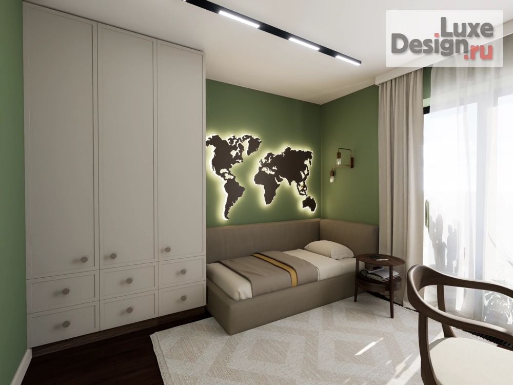 Дизайн интерьера трехкомнатной квартиры "портфолио" (фото 26)