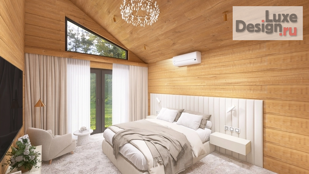 Дизайн интерьера загородного дома "Дом из бруса " (фото 17)