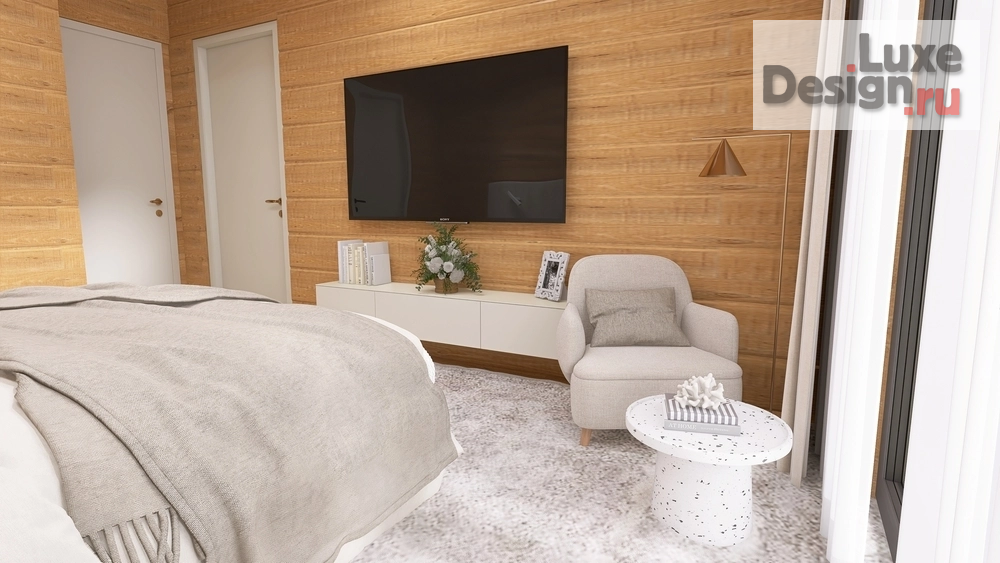 Дизайн интерьера загородного дома "Дом из бруса " (фото 19)