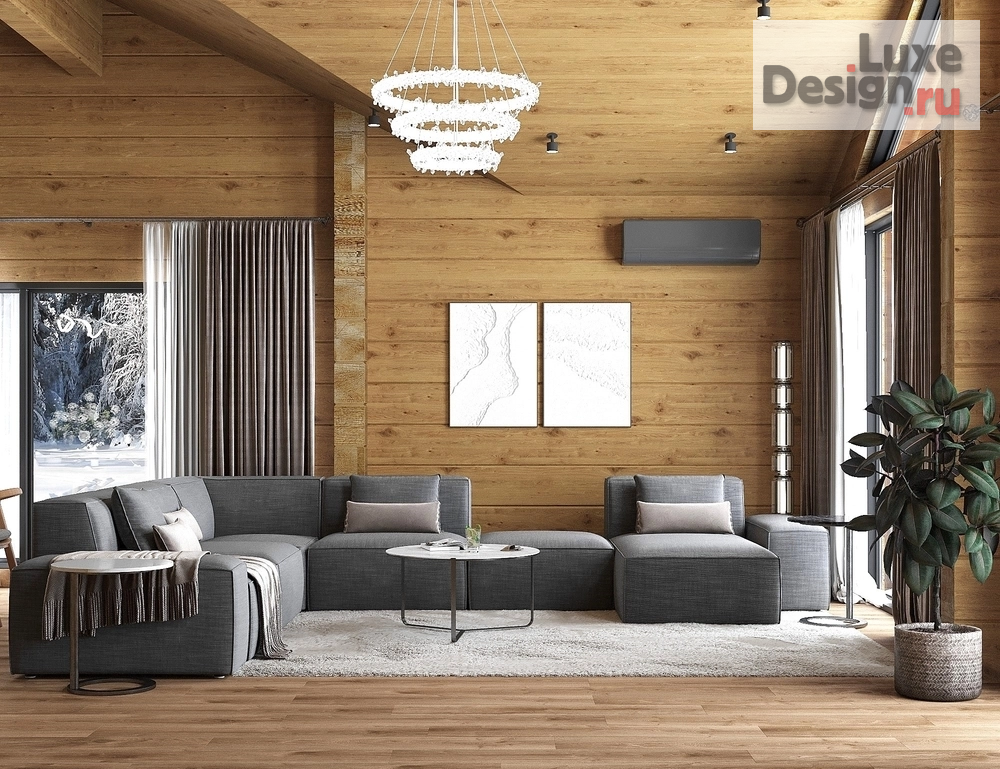 Дизайн интерьера загородного дома "Дом из бруса " (фото 2)