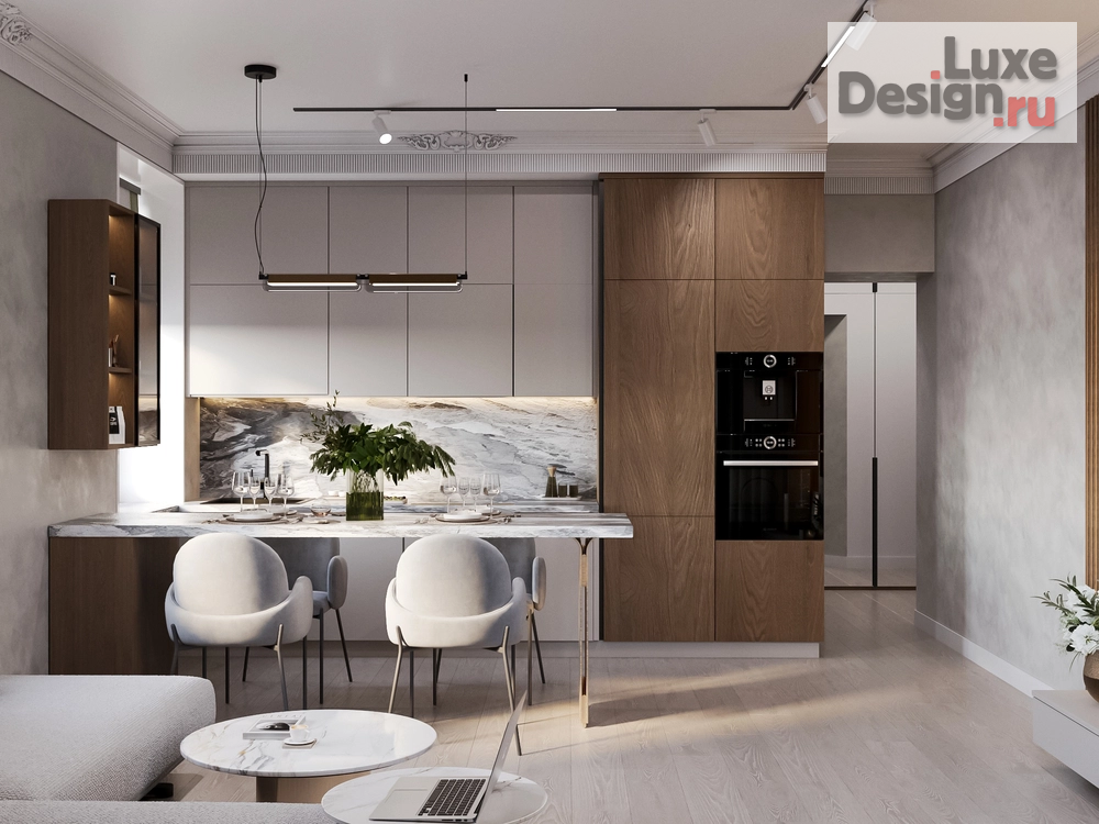 Дизайн интерьера двухкомнатной квартиры "Квартира в центре Санкт-Петербурга" (фото 1)