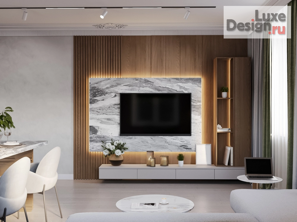 Дизайн интерьера двухкомнатной квартиры "Квартира в центре Санкт-Петербурга" (фото 2)