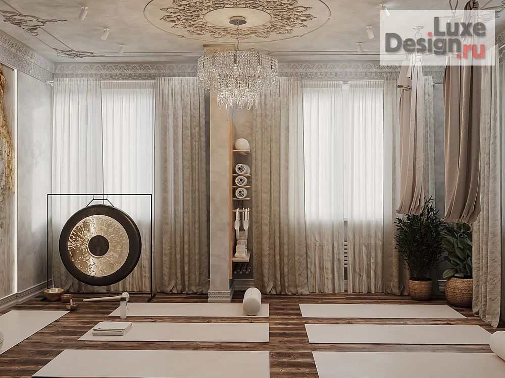 Дизайн интерьера оздоровительного комплекса "Йога студия" (фото 2)