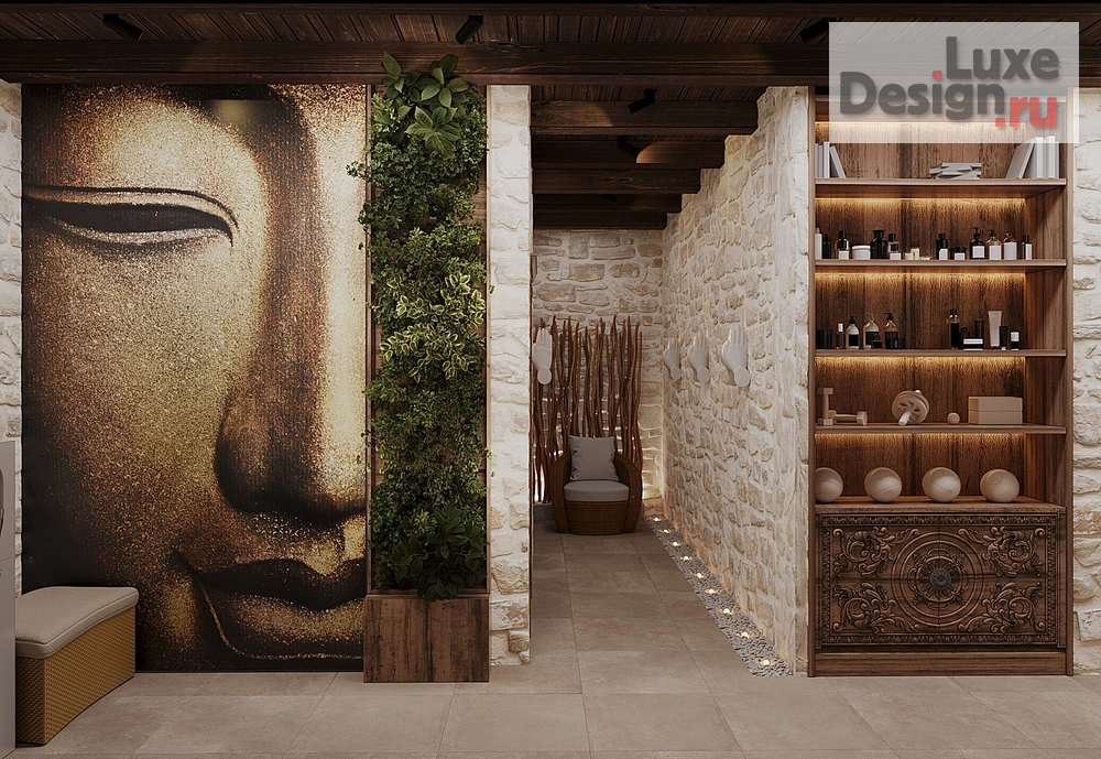 Дизайн интерьера оздоровительного комплекса "Йога студия" (фото 12)