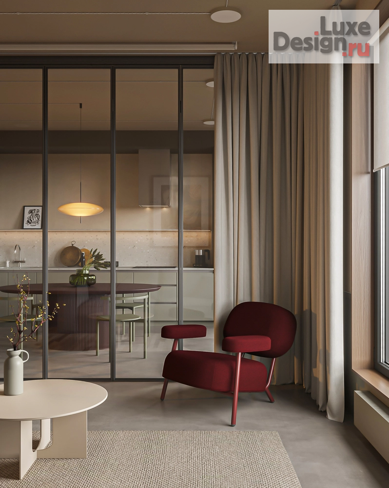 Дизайн интерьера двухкомнатной квартиры "Квартира в ЖК Мануфактура James Beck" (фото 4)