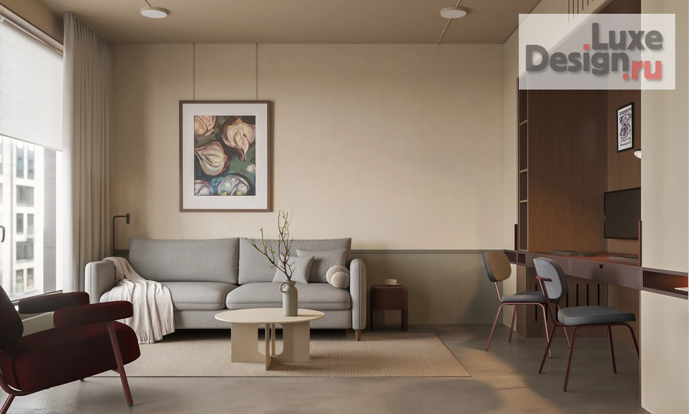 Дизайн интерьера двухкомнатной квартиры "Квартира в ЖК Мануфактура James Beck" (фото 6)