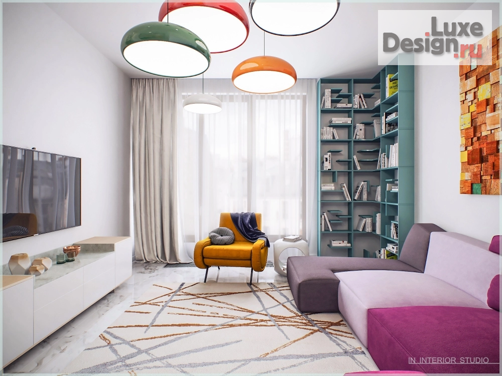 Дизайн интерьера трехкомнатной квартиры "Смольный Парк" (фото 1)