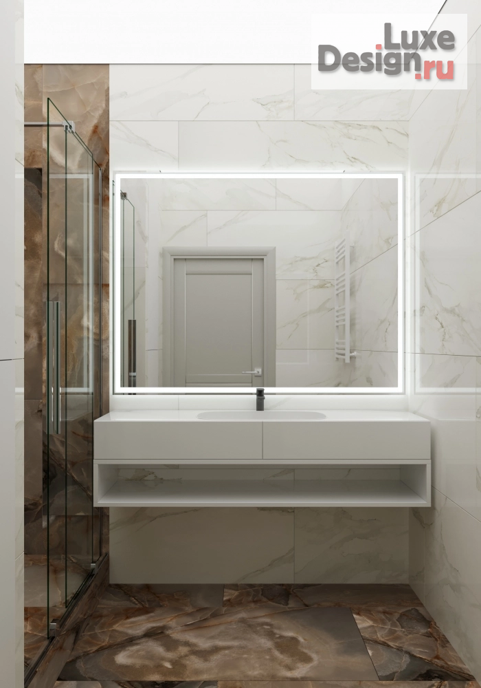 Дизайн интерьера трехкомнатной квартиры "ЖК Галактика Премиум" (фото 11)