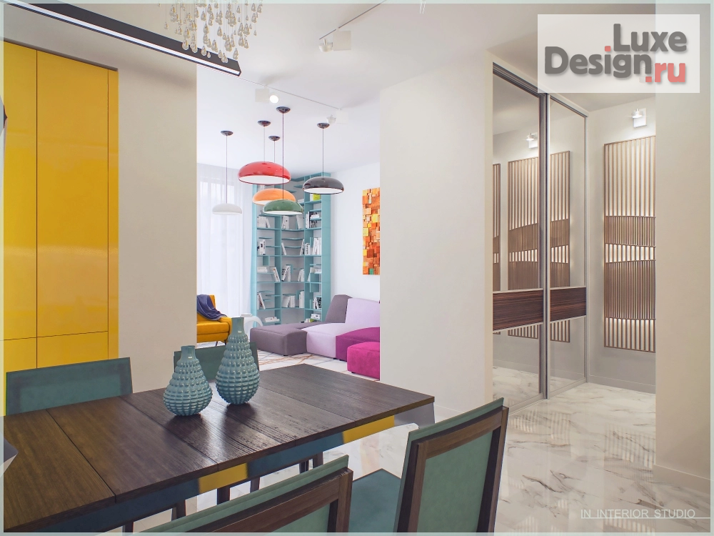 Дизайн интерьера трехкомнатной квартиры "Смольный Парк" (фото 7)