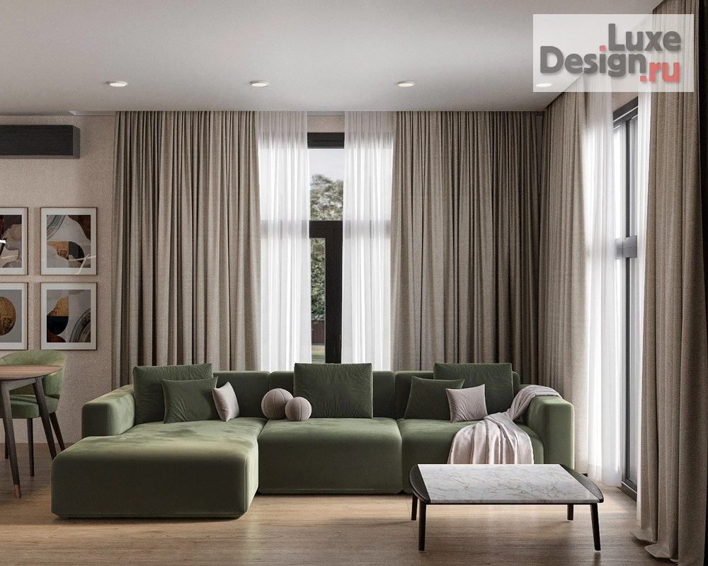 Дизайн интерьера загородного дома "Крокусы " (фото 2)