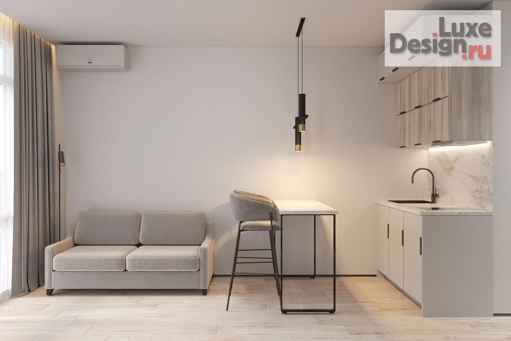 Дизайн интерьера однокомнатной квартиры "Студия Сестрорецк" (фото 6)