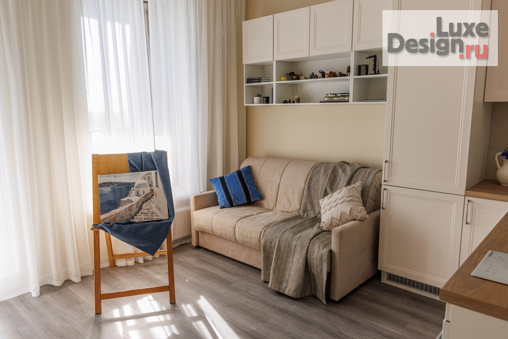 Дизайн интерьера квартиры студии "Квартира в ЖК "Панорама парк Сосновка"" (фото 1)