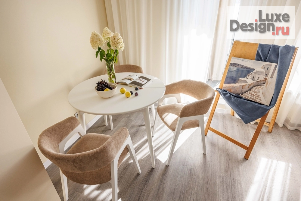 Дизайн интерьера квартиры студии "Квартира в ЖК "Панорама парк Сосновка"" (фото 3)