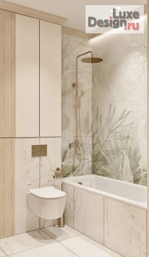 Дизайн интерьера трехкомнатной квартиры ""Акварельные сны" - дизайн-проект трехкомнатной квартиры в Москве " (фото 6)