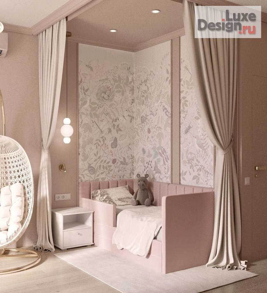 Дизайн интерьера трехкомнатной квартиры ""Акварельные сны" - дизайн-проект трехкомнатной квартиры в Москве " (фото 10)