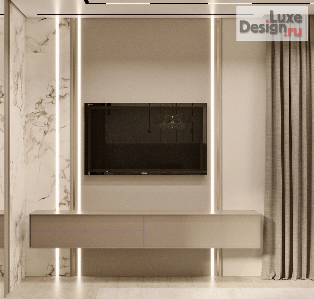 Дизайн интерьера частного дома ""Бархатный беж" - дизайн-проект первого этажа частного дома " (фото 10)