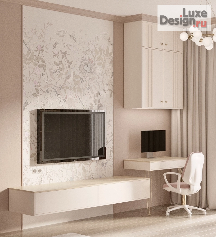 Дизайн интерьера трехкомнатной квартиры ""Акварельные сны" - дизайн-проект трехкомнатной квартиры в Москве " (фото 13)