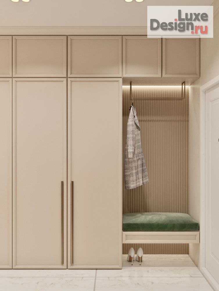 Дизайн интерьера трехкомнатной квартиры ""Акварельные сны" - дизайн-проект трехкомнатной квартиры в Москве " (фото 1)