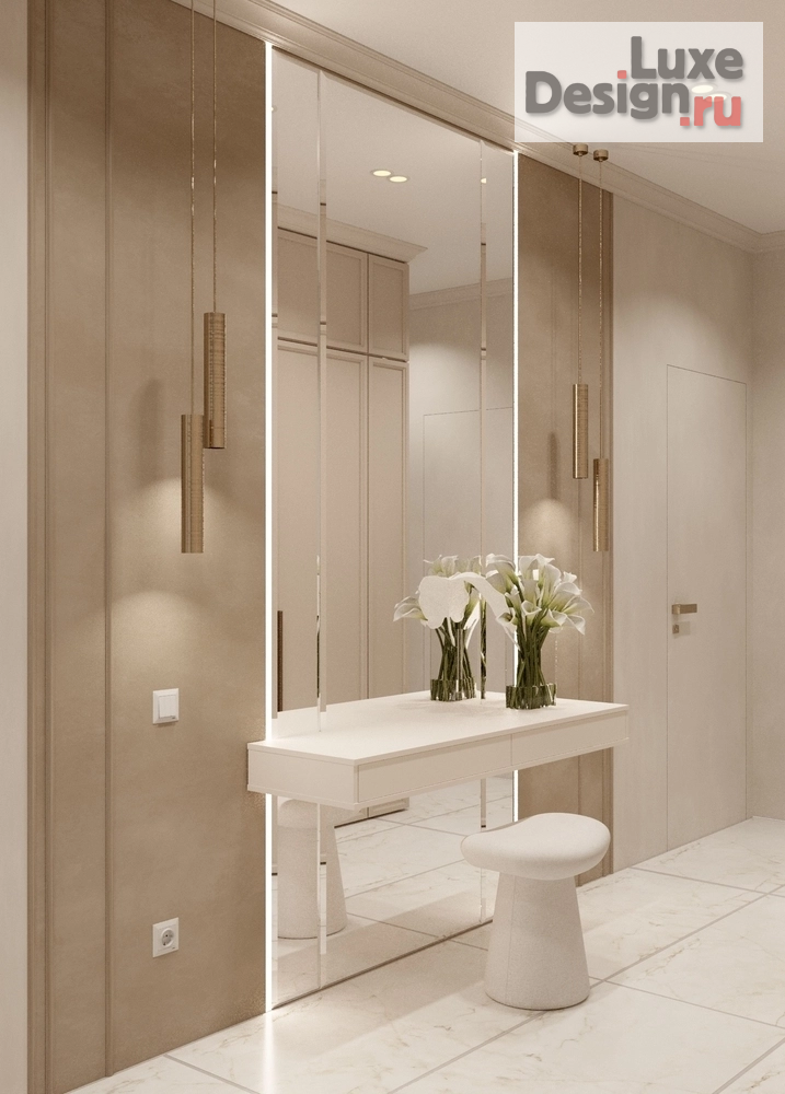 Дизайн интерьера трехкомнатной квартиры ""Акварельные сны" - дизайн-проект трехкомнатной квартиры в Москве " (фото 2)