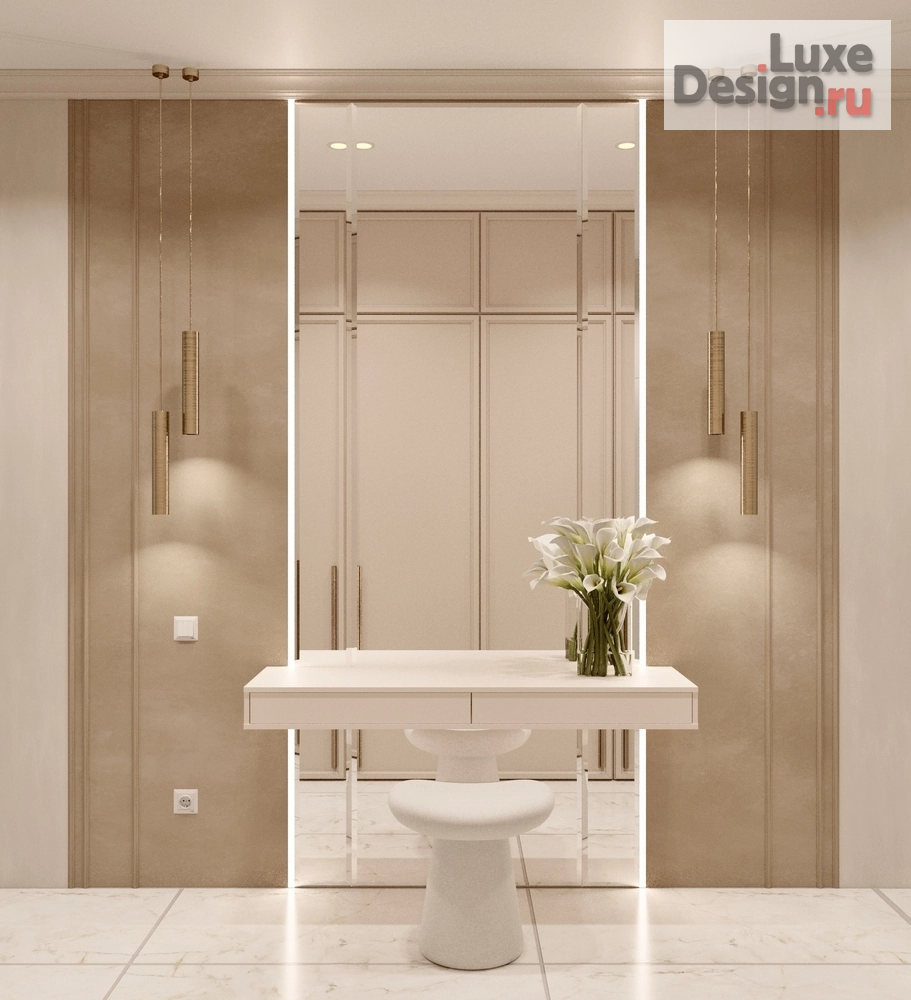 Дизайн интерьера трехкомнатной квартиры ""Акварельные сны" - дизайн-проект трехкомнатной квартиры в Москве " (фото 3)