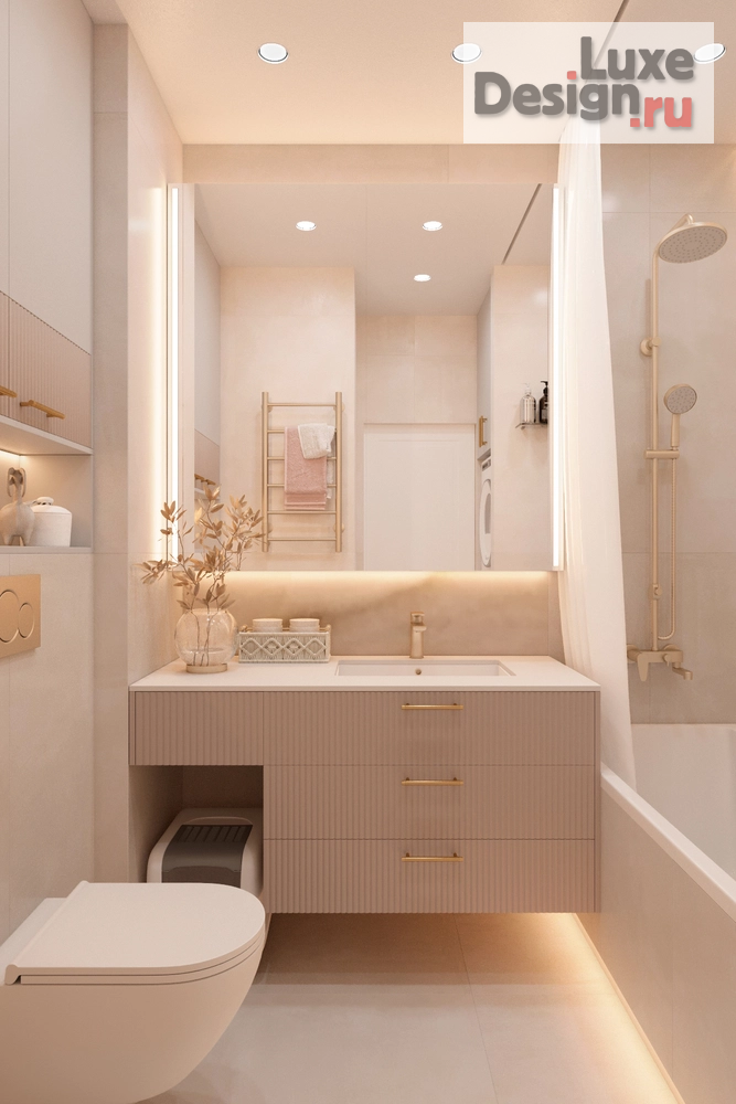 Дизайн интерьера однокомнатной квартиры "Нежная квартира на Арцеуловской аллее" (фото 9)