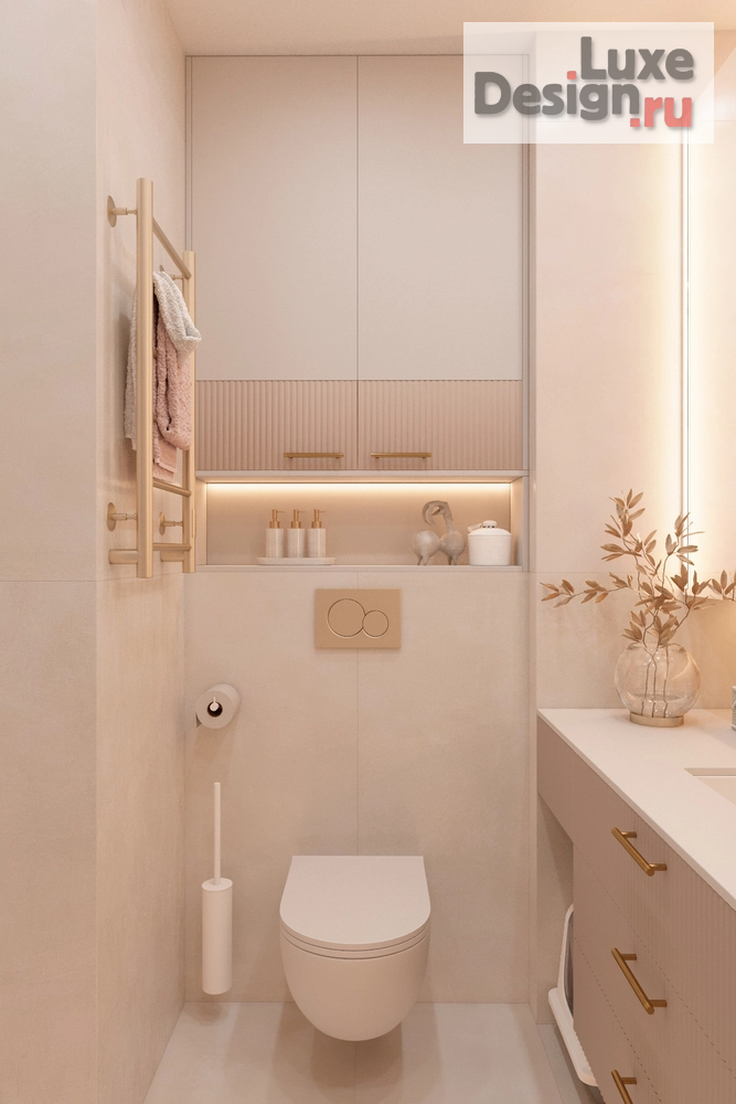 Дизайн интерьера однокомнатной квартиры "Нежная квартира на Арцеуловской аллее" (фото 12)