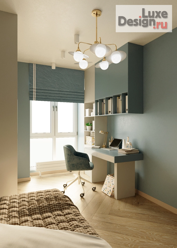 Дизайн интерьера трехкомнатной квартиры "Квартира в спокойных тонах для семьи в Кудрово" (фото 34)