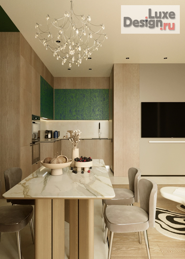 Дизайн интерьера однокомнатной квартиры "Яркая квартира для молодой пары" (фото 7)