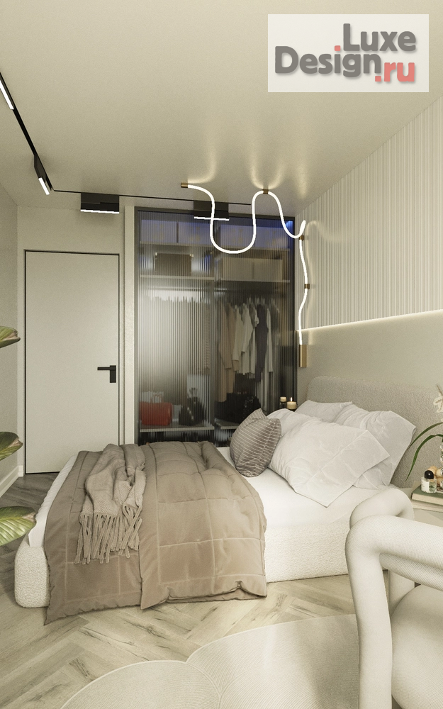 Дизайн интерьера однокомнатной квартиры "Воздушная квартира на Новоизмайловском" (фото 19)