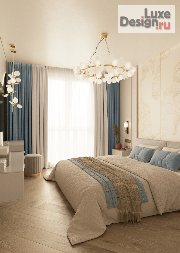 Дизайн интерьера трехкомнатной квартиры "Квартира в спокойных тонах для семьи в Кудрово" (фото 25)